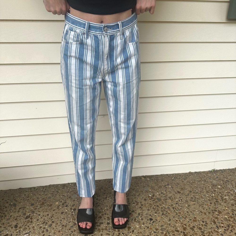 American Eagle Striped Jeans